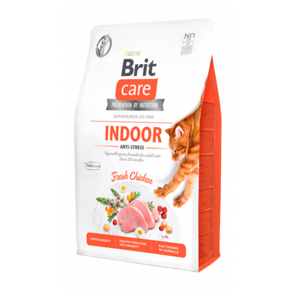 Brit Care Adult Indoor Fresh Chicken Cat Dry Food 2kg bd