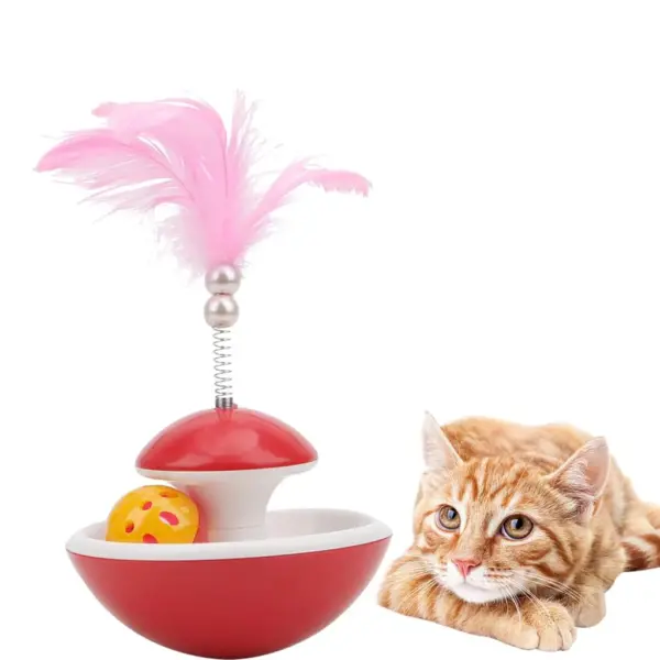Cat Scratching Toy With Feather Ball