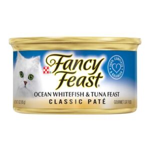 Fancy Feast ocean whitefish & tuna feast Pate 85gm bd