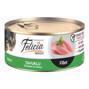 Felicia Canned Adult Cat Food Chicken in Gravy 85g bd