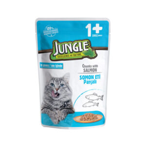 Jungle Cat Pouch – Chunks With Salmon bd