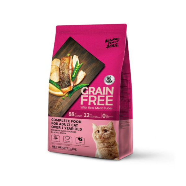KF Grain Free Complete Food For Adult Cat Over 1 Year Old 1.5kg bd