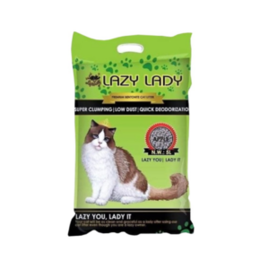 Lazy Lady Premium Clumping Cat Litter Apple 5l bd