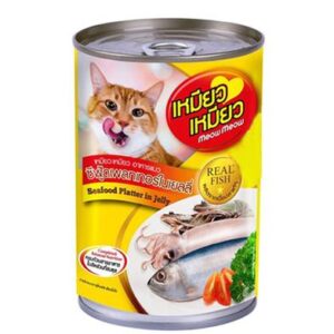 Meow Meow Canned Cat Food Seafood Platter In Jelly 400gm bd