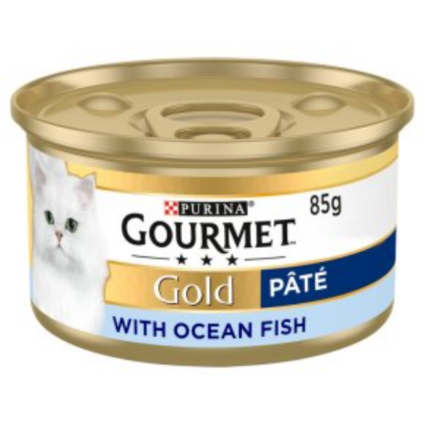 Purina Gourmet Gold Pate with Ocan Fish 85gm Cat Can Food bd