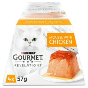 Purina Gourmet Cup Revelations Mousse with Chicken and A Cascading Gravy 57gm bd