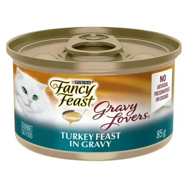 Purina Fancy Feast Gravy Lovers Turkey Feast in Roasted Turkey Flavor Gravy 85gm bd