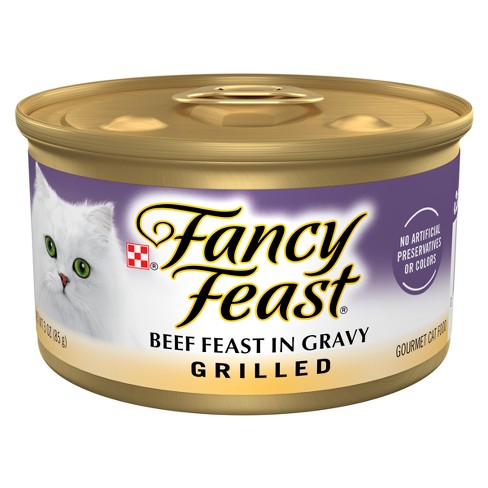 Purina Fancy Feast Grilled Canned Beef Feast in Gravy 85gm bd