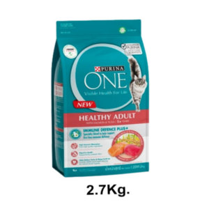 Purina One Healthy Adult Cat Food Salmon & Tuna 2.7kg bd