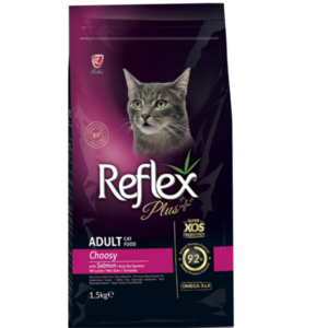 Reflex Plus Adult Cat Food Choosy Salmon 1.5kg bd
