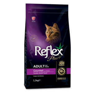 Reflex Plus Adult cat Food Gourmet Chicken 1.5kg bd