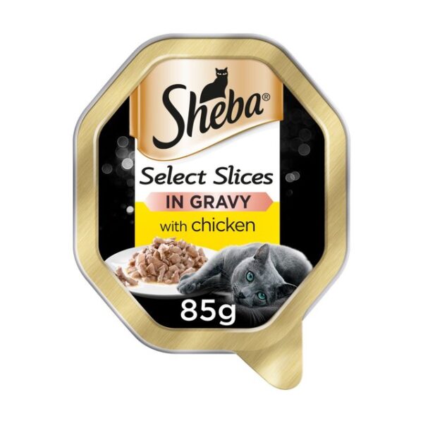 Sheba Cup Slice Chicken In Gravy 85g (UK) bd