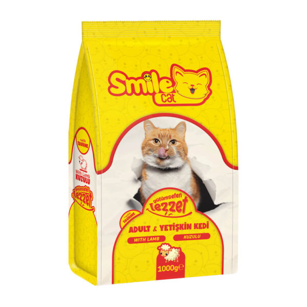 Smile Cat, Adult Cat Food Lamb 1kg bd