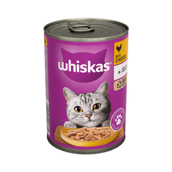 Whiskas Cat Can Food – Chicken in Jelly 390g (UK) bd