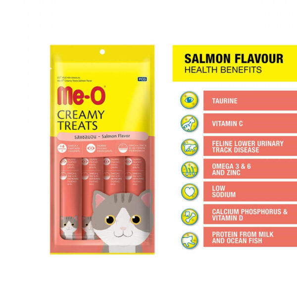 Me-O Creamy Treats Salmon Flavor (15gx4pcs) bd